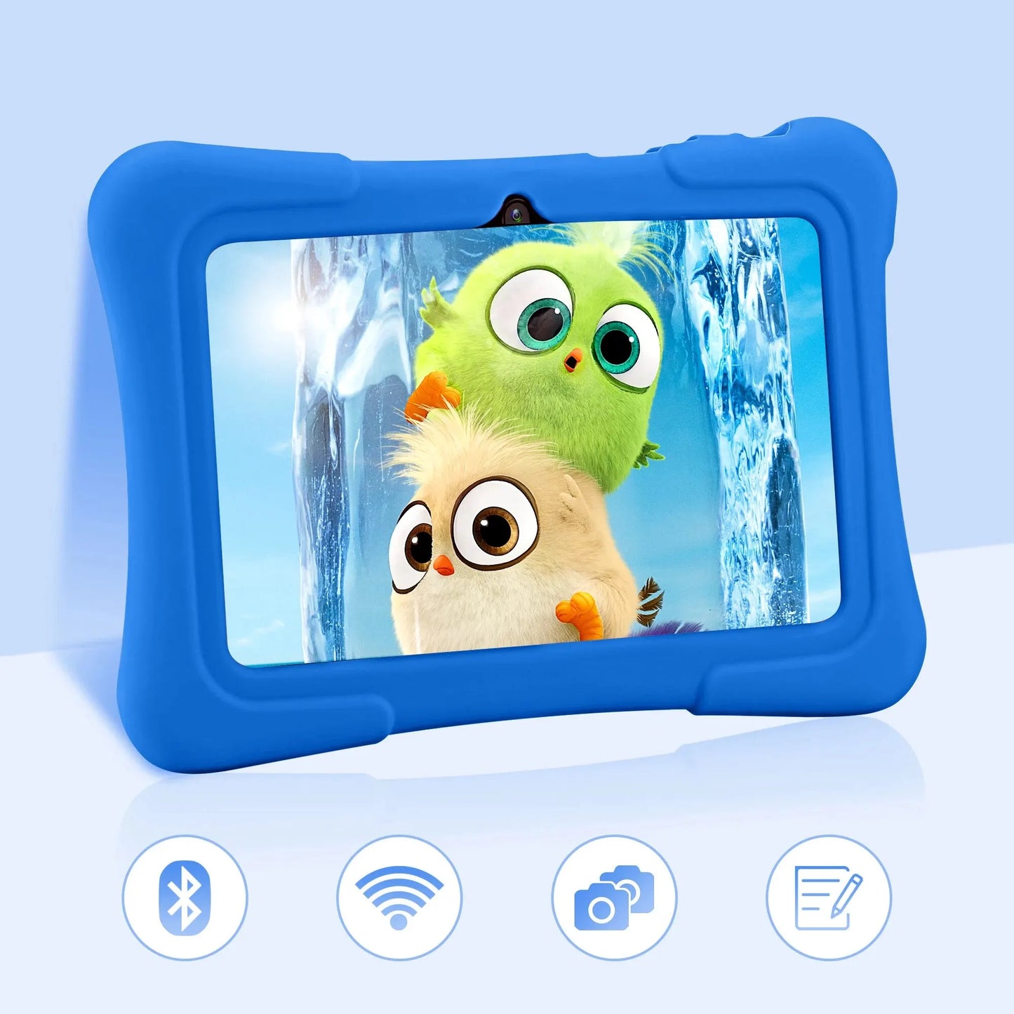 Tablette pour enfants PRITOM 7 pouces Quad Core Android 10 32 Go WiFi Bluetooth Logiciel éducatif installé