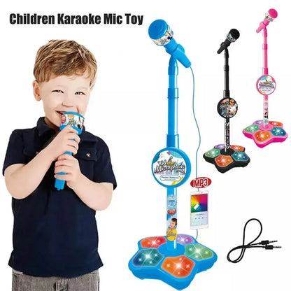 Microphone de karaoké avec support mixte