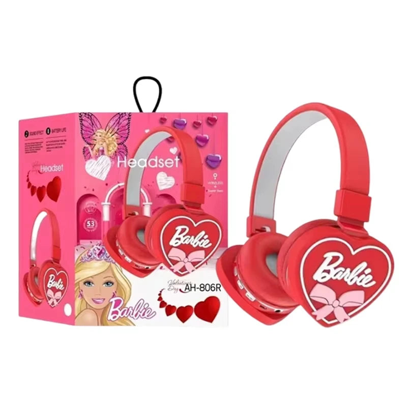 Casques Bluetooth sans fil Barbie stéréo 3D