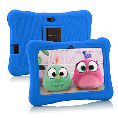 Tableta para niños PRITOM de 7 pulgadas con Android 10 de cuatro núcleos y 32 GB con WiFi y Bluetooth, software educativo instalado 