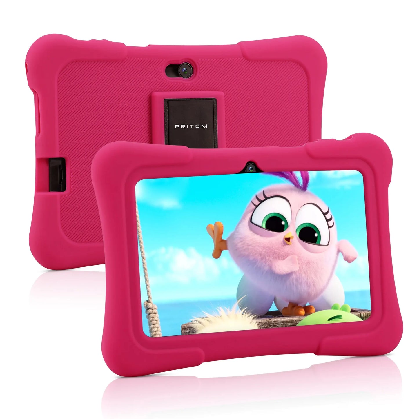 Tablette pour enfants PRITOM 7 pouces Quad Core Android 10 32 Go WiFi Bluetooth Logiciel éducatif installé